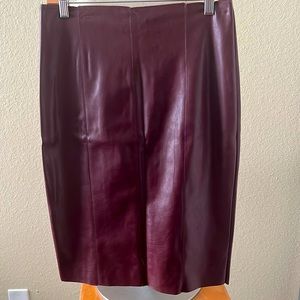 Wine color fabric 50% PU 50% polyester brand DO+BE size M
